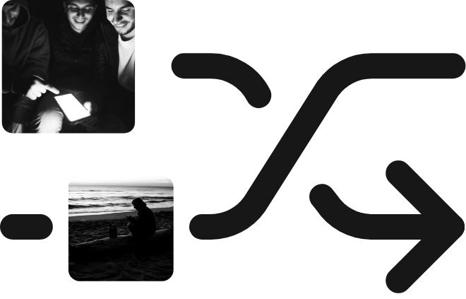 shuffle illustration